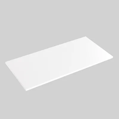 Image de Plateau stratifié blanc 180 x 95 cm pour bureau, table, table basse