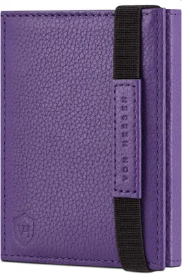 Produktbild von Slim Wallet mit XL Münzfach und RFID Schutz aus Echtleder Mini Geldbörse für Damen und Herren Kartenetui Portemonnaie Kompakt