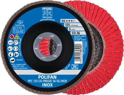 Obrázok produktu pre PFERD 67712536, 12,5 cm, 2,22 cm, 12200 ot/min, 36 g, 10 kusov