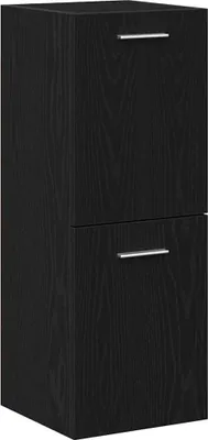 Produktbild von "2026 MODERNE" Badezimmerschrank mit Tür Schwarz Eichen-Optik 30 x 30 x 80 cm - Spiegelschränke CC5090294