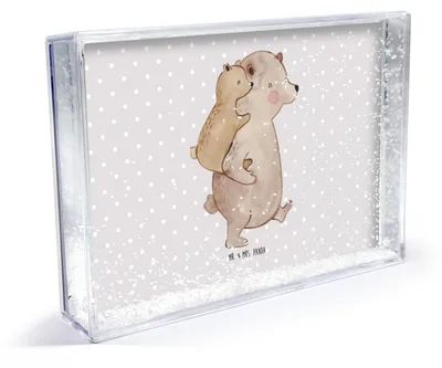 Produktbild von Mr. & Mrs. Panda Bilderrahmen Papa Bär - Grau Pastell - Geschenk, 3D-Bilderrahmen, Fotorahmen, Geburtstag, Sohn, Muttertag, Vatertag, 3D-Rahmen, dekoartikel, Objektrahmen