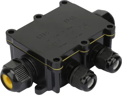 Immagine prodotto di Scatola di giunzione impermeabile IP68 Involucro elettrico Morsettiera di collegamento del cavo (a quattro vie)