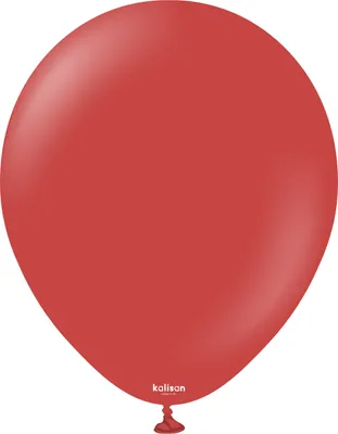 Produktbild von Kalisan Deep Red Latex-Ballons, rot 30 cm, 100 Stück.