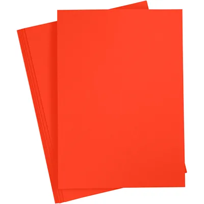 Produktbild von Karton, farbig, A4, Blatt 210x297 mm, 180 g, Rot, 20 Bl./ 1 Pck