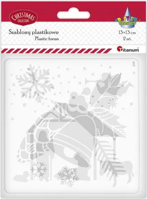 Produktbild von Plastik Weihnachtsschablonen 13x13cm Titanum