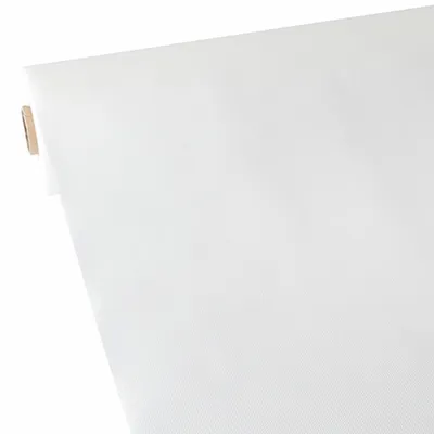 Produktbild von Papstar 84949, Rechteckig, Weiß, Synthetisch, Tischdecke, 90 x 4000 cm, 1,76 kg