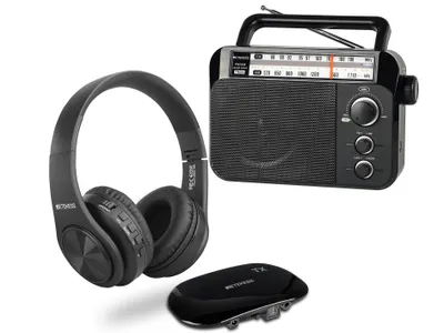 Image de Radio portable Retekess TR604 et écouteurs sans fil TA005, adaptés aux seniors, un cadeau pour les parents