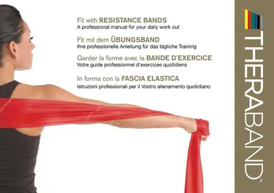 Produktbild von TheraBand® latexfrei 2,5m GELB inkl. Übungsanleitung Dünn Leicht Gymnastikband