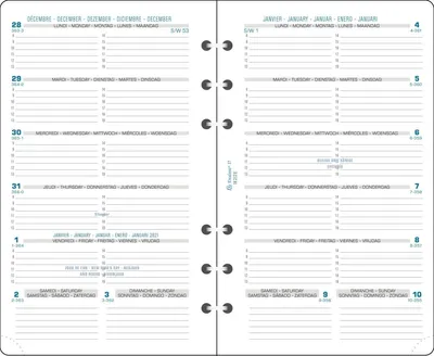 Image de EXACOMPTA 18212E EXACOMPTA Recharge Exatime 17, 2026, 1 page/semaine