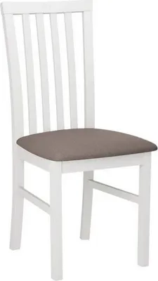 Image de Chaises de table à manger FRATONIA 1 - blanc / marron 1