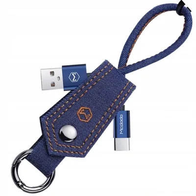 Zdjęcie produktu dla Mcdodo Krótki Kabel Usb-c Brelok Jeans Szybkie Ładowanie Usb Typ C Qc 3.0
