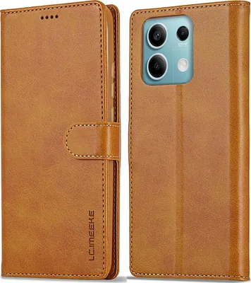Produktbild von Hülle für Xiaomi Redmi Note 13 5G, Klapphüllen Brieftasche Leder Magnetverschluss Ständer Schutzhülle Gelb
