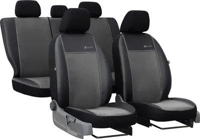 Produktbild von Autositzbezüge Universal Schonbezüge für Auto Exclusive Alkantara, dunkelgrau