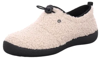 Produktbild von Rohde Damen Slipper mit Plüschfutter und flexibler Laufsohle D.Olbia 2005, Größe:37 EU, Farbe:Beige