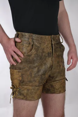 Produktbild von Old Short, kurze Lederhose – antik / 32