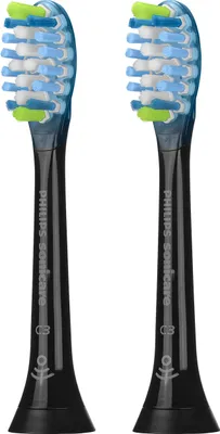 Produktbild von Philips Sonicare ProResults HX9041 Aufsätze schwarz 2er Set Plaque Schutz