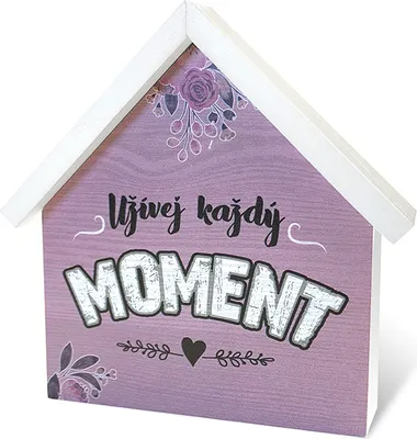 Image de Nekupto Maison en bois grande Profiter de chaque instant Sweet home