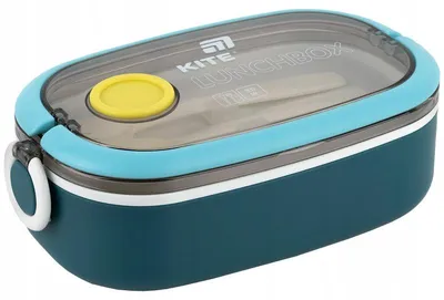 Obrázok produktu pre Lunchbox s priehradkami, box na raňajky s príborom a uchom, 900 ml, KITE