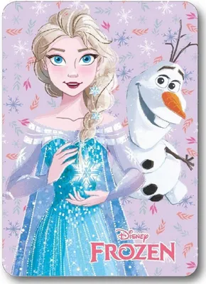 Produktbild von Elsa und Olaf Fleecedecke Kuscheldecke 100 x 140 cm