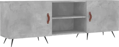 Obrázek produktu pro vidaXL TV skříňka betonová šedá 150x30x50 cm odvozený dřevěný výrobek