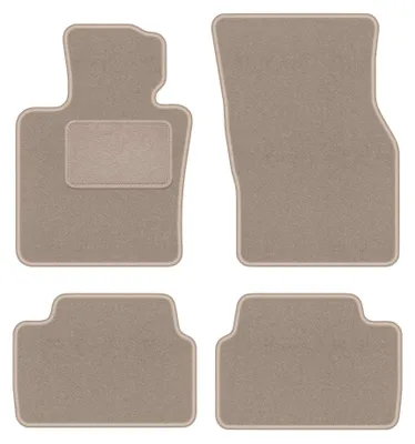 Image de Tapis de sol en moquette pour Mini Cooper F55 2014- (5 portes) – jeu 4 pièces, beiges, sur mesure – Wielganizator LUX