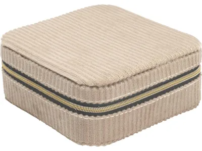 Produktbild von Schmuckschatulle, Cord, 12 x 12 x 5 cm