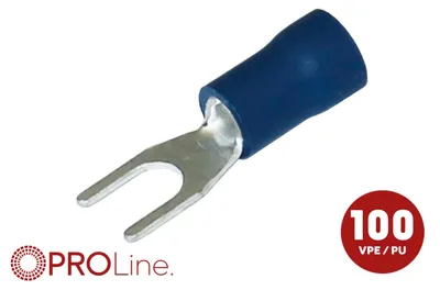 Obrázek produktu pro Krimpovací konektor pro kabely, 1,5 mm²-2,5 mm², modrý, S, 100 kusů
