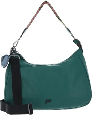 Produktbild von Gabs Leder Schultertasche Umhängetasche Isabel Ruga Nastro Polyester Shoulderbag Bottiglia dunkelgrün