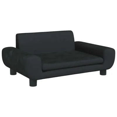 Productafbeelding van Kinderbank 70x45x33 cm fluweel zwart
