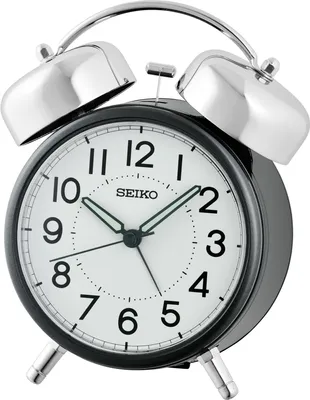 Obrázok produktu pre Zvonkový budík Seiko QHK063K s tichým režimom čierny