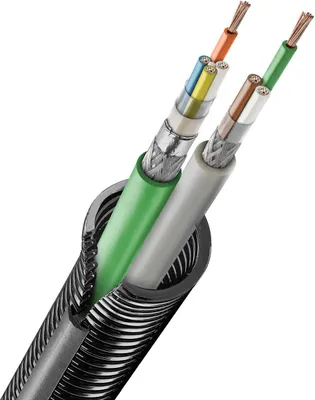 Productafbeelding van FLEXAzip boorgatbuis / boorgatleiding met afsluitprofiel PA6, gespleten - FZIP-M 15, buitendiameter 15,8 mm, binnendiameter 12,0 mm, smal profiel