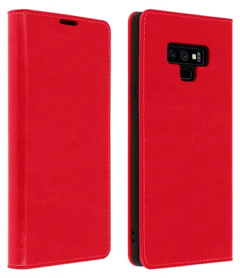 Obrázok produktu pre Avizar, obal na telefón Samsung Galaxy Note 9, červený, s integrovanou peňaženkou
