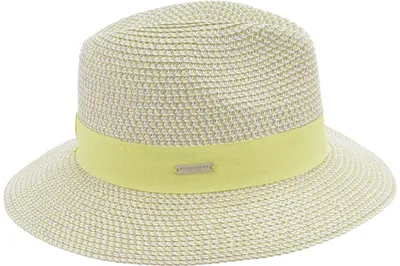 Seeberger knautschbarer Borten-Sommerhut Fedora mit UV-Schutz 30 in grün