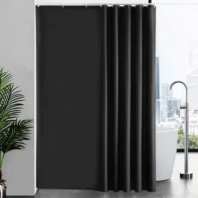 Obrázok produktu pre Sprchový záves nadrozmerný antibakteriálny čierny 200x240cm