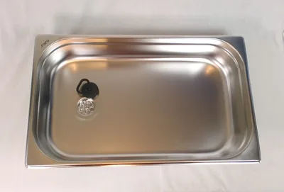 Image de 1 1/2" inox évier lavabo 530x325x150 mm Grillhütte Laver
