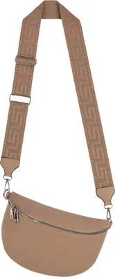 Produktbild von Bauchtasche XL (22416) Umhängetasche Crossbody-Bag  Kunstleder Italy-Design TAN