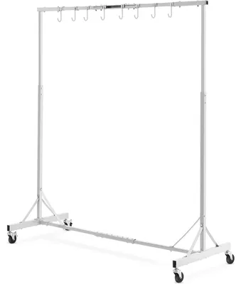 Obrázok produktu pre Stojan na farby VEVOR, nastaviteľná výška 1,5 - 2,1 m, nosnosť 30 kg, stojan na farby pre autá, stojan na sušenie farby s 8 hákmi a 4 otočnými kolieskami,
