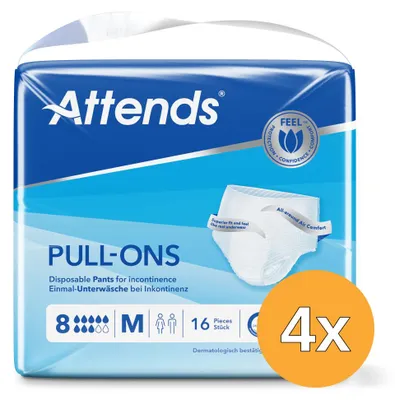 Zdjęcie produktu dla Spodnie jednorazowe Pull-Ons 8 M biodra 80 do 110 cm (1 pudełko: 4x16szt.)>>>>
