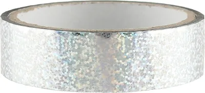 Produktbild von Glitter Deko Klebeband 25mm x 30m, Silber