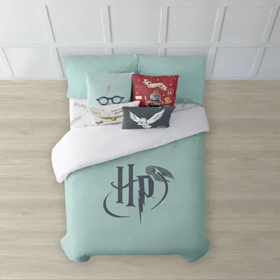 Obrázek produktu pro Povlak na přikrývku Harry Potter Mint Coloured 240 x 220 cm matrace pro dvojčata