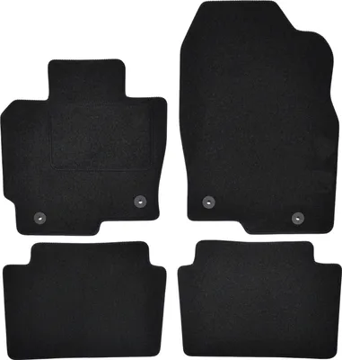 Image de Tapis De Sol Noir Velours Pour Mazda CX-5 2011-2017 4pcs, Ajustement précis, Base Antidérapante, Renforcée dans la Zone de la Pédale