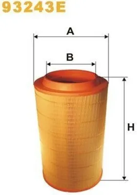 Produktbild von Luftfilter WIX FILTERS 93243E für GINAF X-Series Filtereinsatz