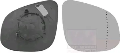 Immagine prodotto di VAN WEZEL Specchio retrovisore esterno destro per RENAULT KANGOO Express (FW0/1), vetro asferico, non riscaldato, codice prodotto: 4412832
