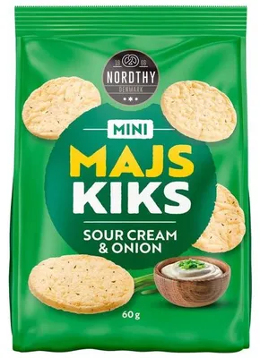 Produktbild von Nordthy Mini Majs Kiks Sour Cream & Onion 60g