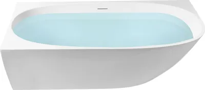 Produktbild von BELIANI Eckbadewanne Weiß Acryl Rechtsseitig 170 x 80 cm Modernes Design Badezimmer