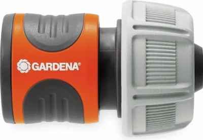 Produktbild von Gardena 18216-20, Schlauchanschluss, 3/4", Kunststoff, Gummi, Grau, Orange
