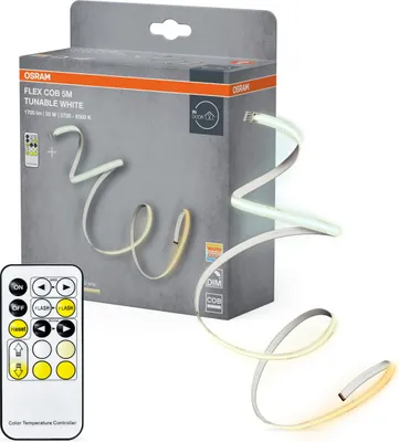 Produktbild von Osram FLEX COB 5M LED-Streifen mit Fernbedienung für flexibles Lichtdesign