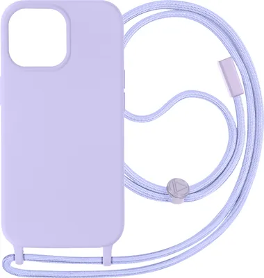 Produktbild von Avizar, Schutzhülle mit 80cm langer Nylonkette für Apple iPhone 15 Pro, Violett