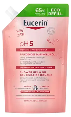 Zdjęcie produktu dla Eucerin Gel Eucerin pH5 żel pod prysznic z olejkiem 400ml