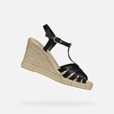 Produktbild von Geox Schwarze Damensandalen Gelsa 41
